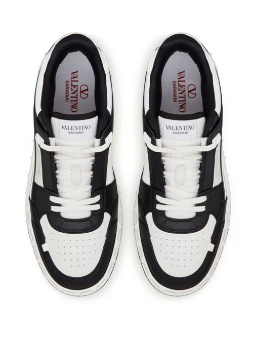 White/black calf leather sneaker Valentino Garavani | 4Y2S0H43RDG0NI